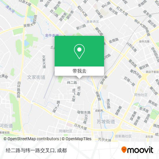 经二路与纬一路交叉口地图
