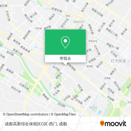 成都高新综合保税区C区-西门地图