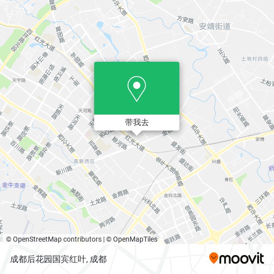 成都后花园国宾红叶地图