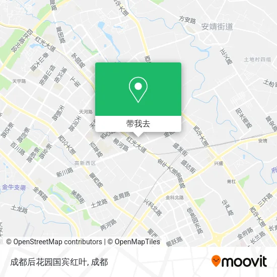 成都后花园国宾红叶地图