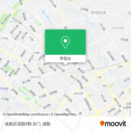 成都后花园3期-东门地图