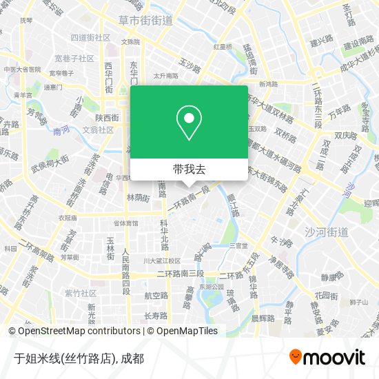 于姐米线(丝竹路店)地图