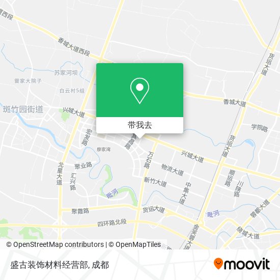 盛古装饰材料经营部地图