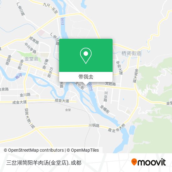 三岔湖简阳羊肉汤(金堂店)地图