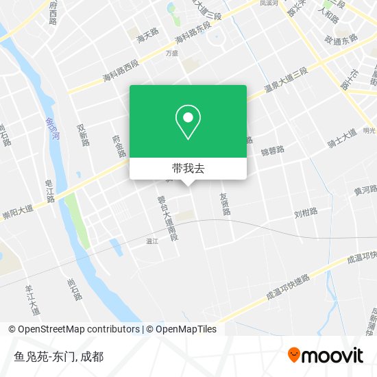 鱼凫苑-东门地图