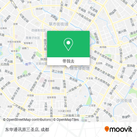 东华通讯原三圣店地图