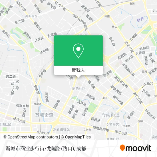 新城市商业步行街/龙嘴路(路口)地图