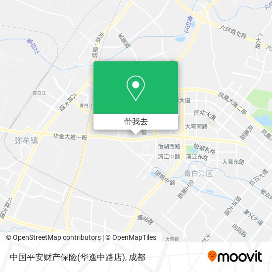 中国平安财产保险(华逸中路店)地图