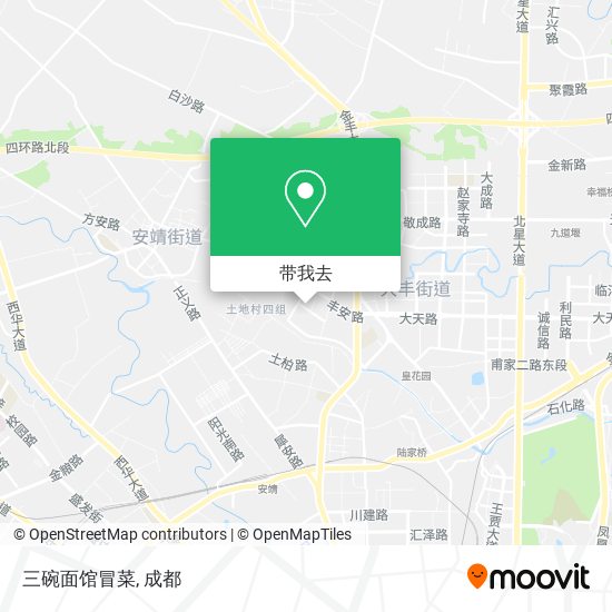 三碗面馆冒菜地图