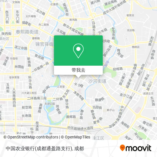 中国农业银行(成都通盈路支行)地图