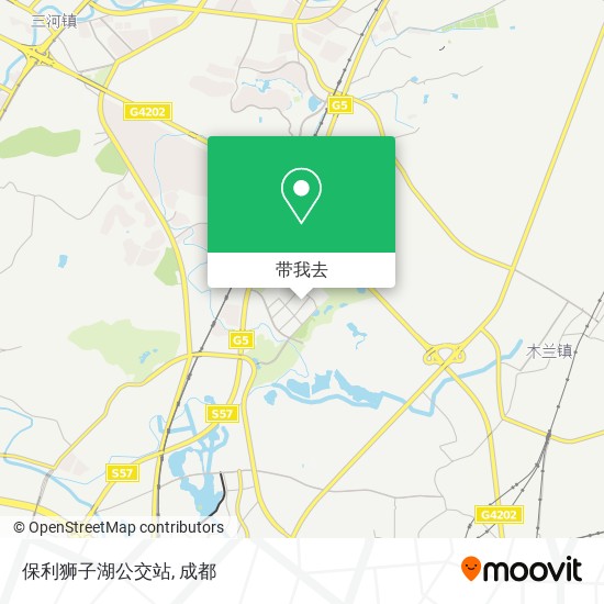 保利狮子湖公交站地图