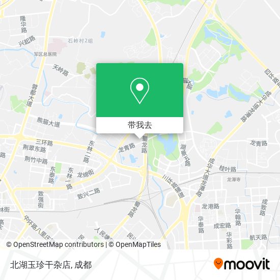 北湖玉珍干杂店地图