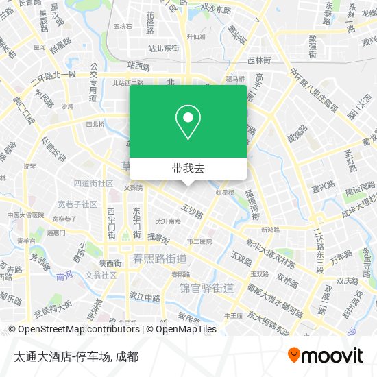 太通大酒店-停车场地图