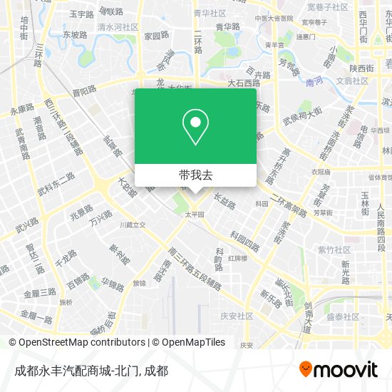 成都永丰汽配商城-北门地图
