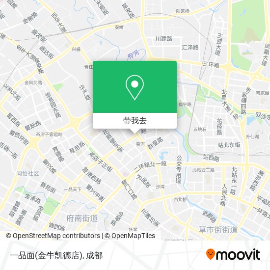 一品面(金牛凯德店)地图