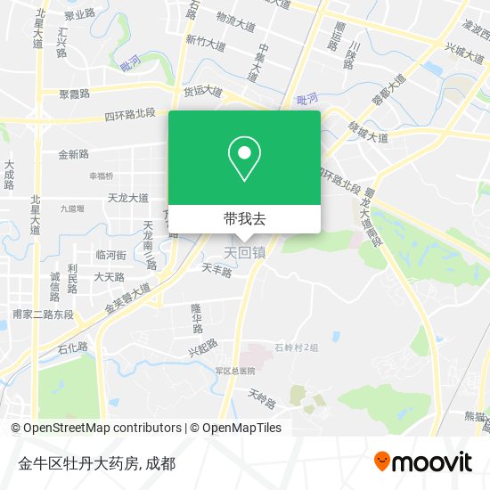 金牛区牡丹大药房地图