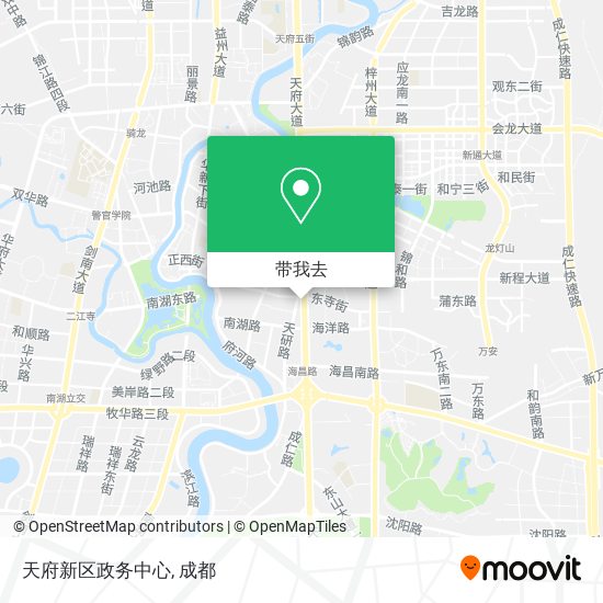 天府新区政务中心地图
