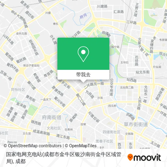 国家电网充电站(成都市金牛区银沙南街金牛区域管局)地图
