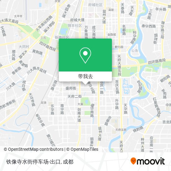 铁像寺水街停车场-出口地图