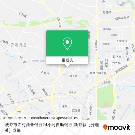 成都市农村商业银行24小时自助银行(新都蓉北分理处)地图