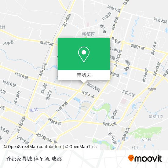 蓉都家具城-停车场地图