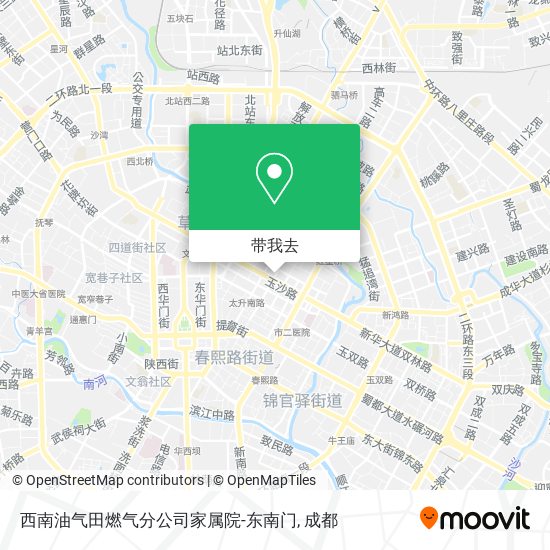 西南油气田燃气分公司家属院-东南门地图