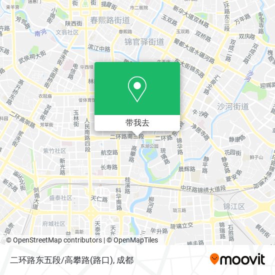 二环路东五段/高攀路(路口)地图
