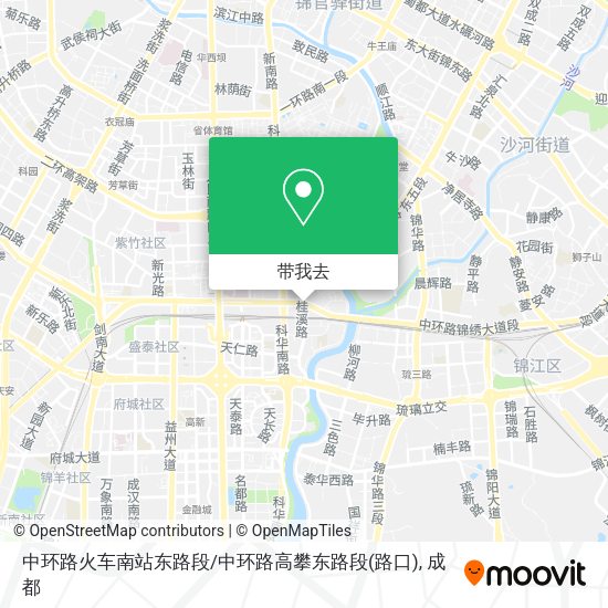 中环路火车南站东路段/中环路高攀东路段(路口)地图