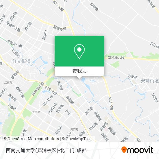 西南交通大学(犀浦校区)-北二门地图