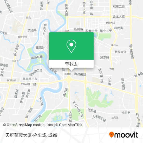 天府菁蓉大厦-停车场地图