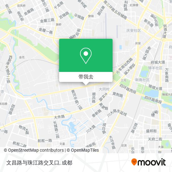 文昌路与珠江路交叉口地图