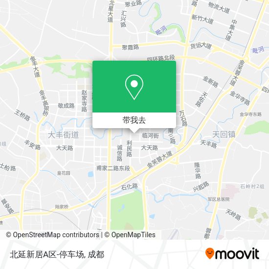 北延新居A区-停车场地图
