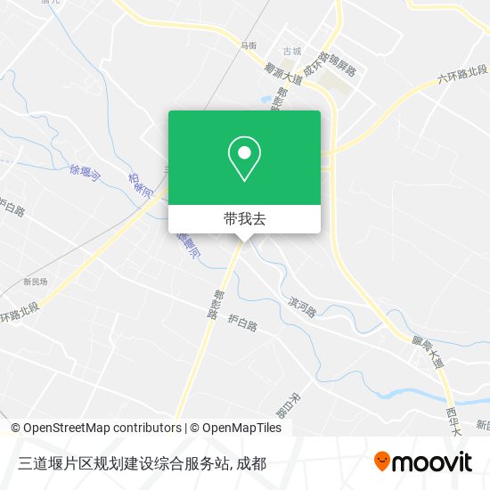 三道堰片区规划建设综合服务站地图