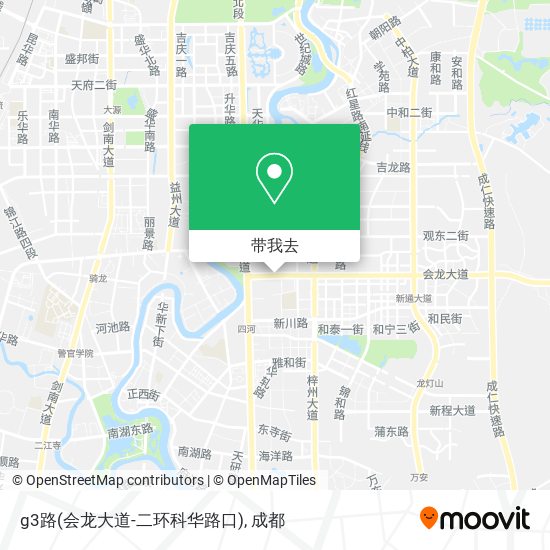 g3路(会龙大道-二环科华路口)地图