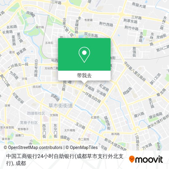 中国工商银行24小时自助银行(成都草市支行外北支行)地图