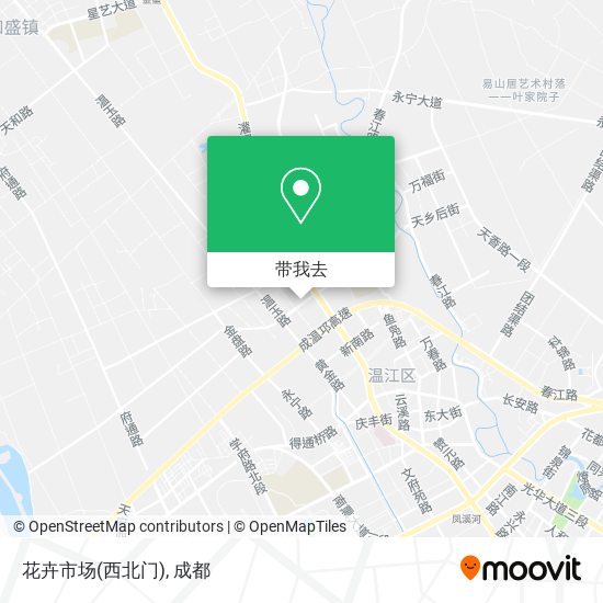 花卉市场(西北门)地图
