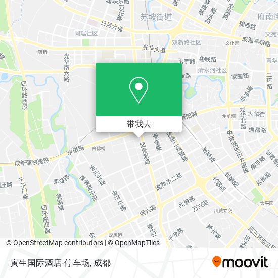 寅生国际酒店-停车场地图