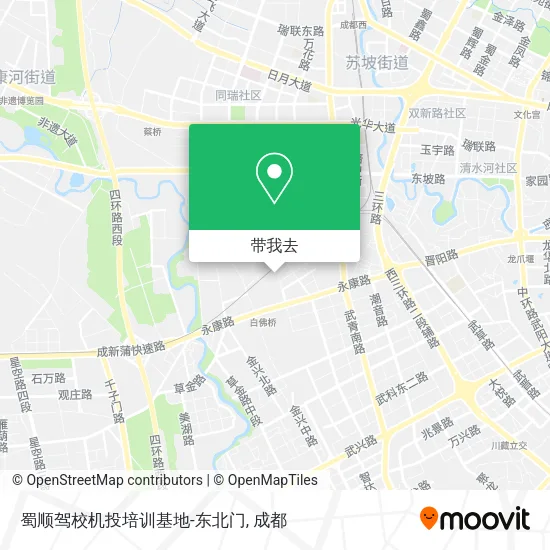 蜀顺驾校机投培训基地-东北门地图