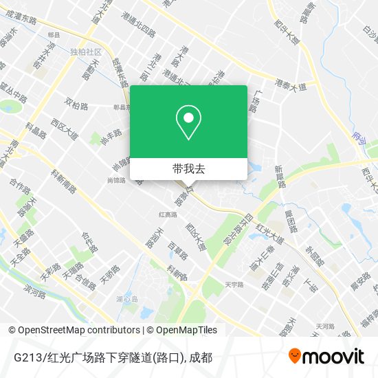 G213/红光广场路下穿隧道(路口)地图