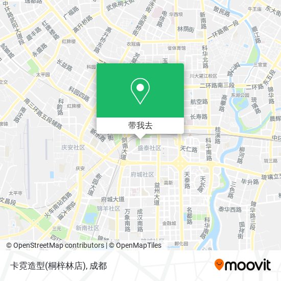 卡霓造型(桐梓林店)地图