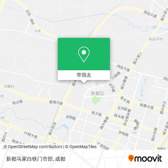 新都马家白铁门市部地图