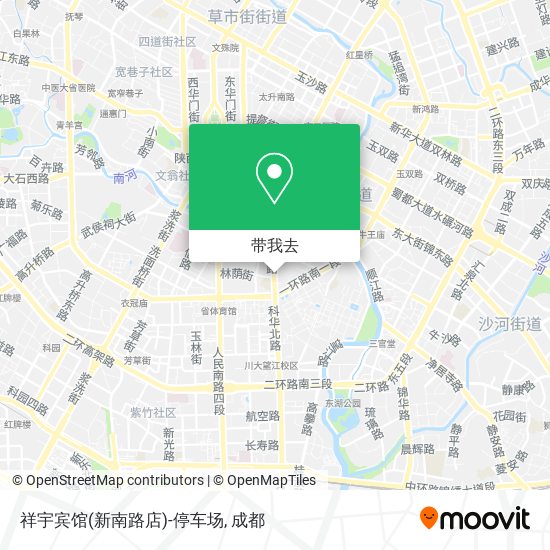 祥宇宾馆(新南路店)-停车场地图