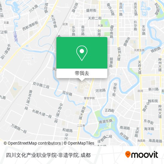 四川文化产业职业学院-非遗学院地图