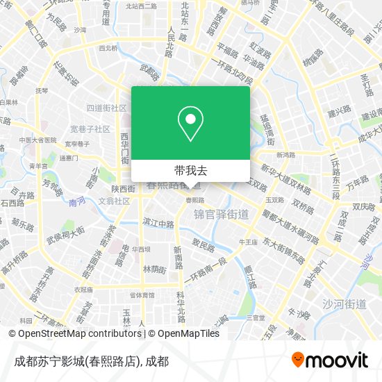 成都苏宁影城(春熙路店)地图