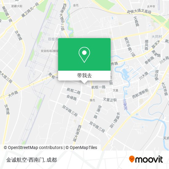 金诚航空-西南门地图