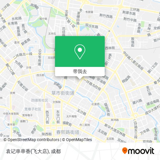 袁记串串香(飞大店)地图
