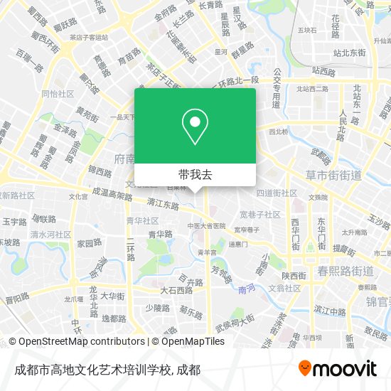 成都市高地文化艺术培训学校地图