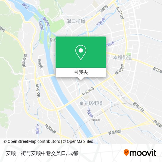 安顺一街与安顺中巷交叉口地图