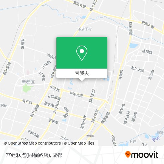 宫廷糕点(同福路店)地图