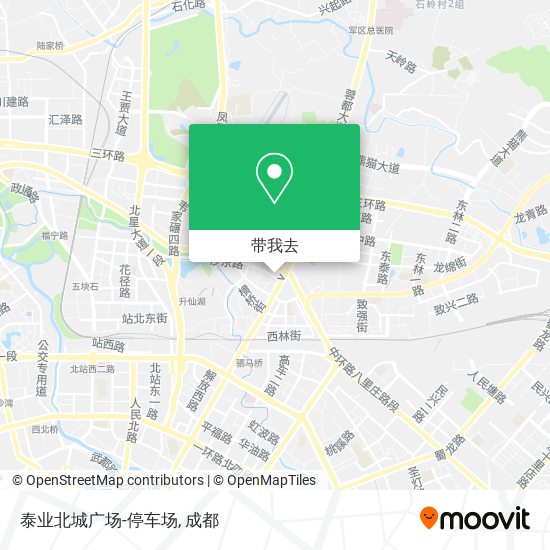 泰业北城广场-停车场地图